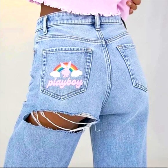 PLAYBOY Jeans Flash Sale Rare Vintage Playboy Bunny Womens Jeans